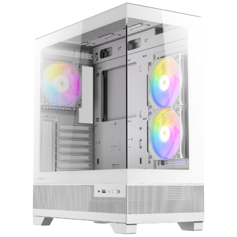 GABINETE ANTEC (CX700 ARGB WHITE) MEDIA TORRE
ATX,CRISTAL,S/FUENTE,3*FAN,1*USB-C,1*USB 3.0,BLANCO