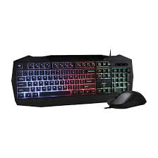 KIT TECLADO Y MOUSE ALAMBRICO BALAM RUSH (BR-936293) SQUAD MASTER KTM333,105 TEC,3200 DPI,NEGRO