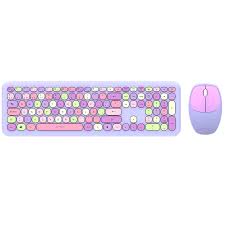KIT TECLADO Y MOUSE INALAMBRICO ACTECK (AC-935173) CREATOR CHIC MK475,RF USB,1600 DPI,110 TEC,MORADO