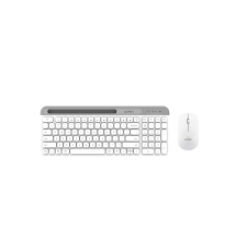 KIT TECLADO Y MOUSE INALAMBRICO ACTECK (AC-936262) SILK MK720,RF USB,BT,4000 DPI,100 TEC,BLANCO