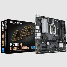MOTHERBOARD GIGABYTE (B760M D3HP DDR4) SOCKET 1700, 4*DDR4 5333MHZ,
HDMI, DP,VGA, MICRO ATX