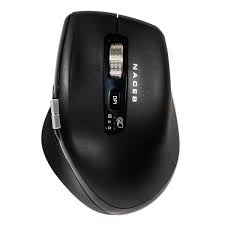 MOUSE INALAMBRICO NACEB (NA-0133) DOBLE SCROLL, USB, BLUETOOTH,3200DPI, 5*BOTONES+RUEDA, NEGRO