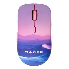 MOUSE INALAMBRICO NACEB (NA-0138B) DISE?O IMPRESO, USB 2.4, 1600DPI,3*BOTONES+RUEDA