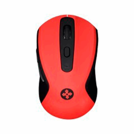MOUSE NACEB (NA-0116R) INALAMBRICO,OPTICO,6 BOTONES,800 DPI,ROJO