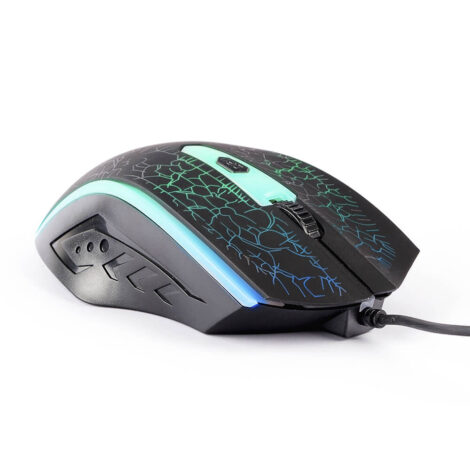 MOUSE NACEB (NA-592NE) ALAMBRICO,OPTICO,RETROILUMINADO,1000 DPI, 4 BOTONES, NEGRO