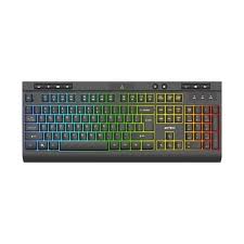 TECLADO ALAMBRICO ACTECK (AC-936743) AUREAN PRO TA477G, MEMBRANA, 105 TECLAS, NEGRO