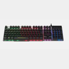 TECLADO ALAMBRICO ACTECK (AC-939195) AUREAN II TA220G, MEMBRANA, RGB, TRANSLUCIDO