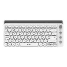 TECLADO INALAMBRICO ACTECK (AC-934190) UNY COMP TI685,RF USB,BT,BASE P/DISPOSITIVO,BLANCO