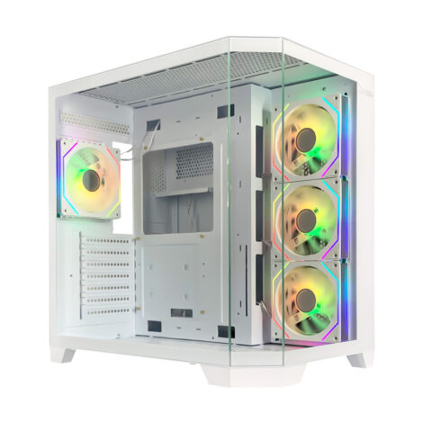 GABINETE XZEAL (XZGAXT1W) X-TRON,MICRO ATX,CRISTAL+METAL, 4*VENT
ARGB,USB 3.0,SIN FUENTE,BLANCO