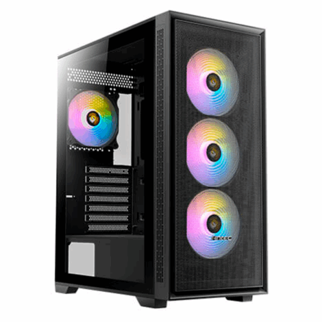 GABINETE ANTEC (AX81 ELITE) MEDIA TORRE
ATX,CRISTAL,S/FUENTE,4*FAN,3*USB,NEGRO