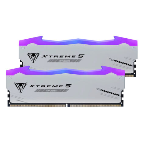 MEMORIA DIMM DDR5 PATRIOT (PVXR532G60C30KM) VIPER XTREME 5 RGB, 32GB
(2X16GB) 6000MHZ, WHITE, CL46