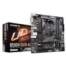 MOTHERBOARD GIGABYTE (B550M DS3H AC R2 1.0) ?SOCKET AM4,4*DDR4
3200MHZ,HDMI,DP,WIFI,BT4.2,MICRO ATX